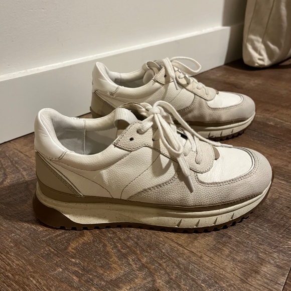 Madewell Kickoff Trainer Sneakers in Neutral Colorblock Leather - Picture 3 of 9
